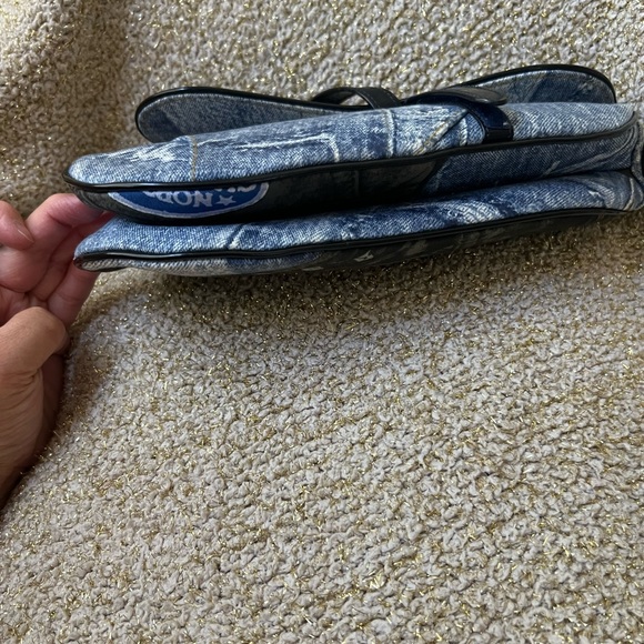 Dior Printed Denim Saddle Bag - Picture 11 of 12